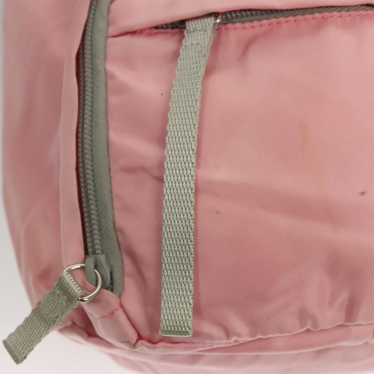 Prada Single Buckle Pocket Tessuto, Pink, Nylon, Backpack