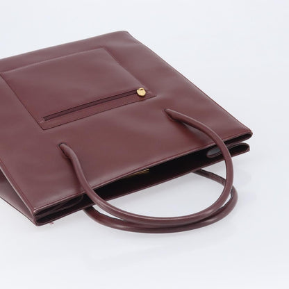 Cartier Must Line Leather, Burgundy, Leather, Handbag