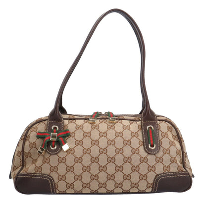 Gucci Princy, Brown, Canvas, shoulder