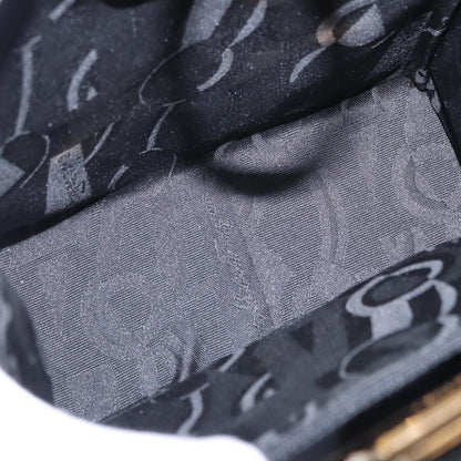 Salvatore Ferragamo Vintage Gancini Chain Patent Leather, Black, Patent Leather, Shoulder Bag