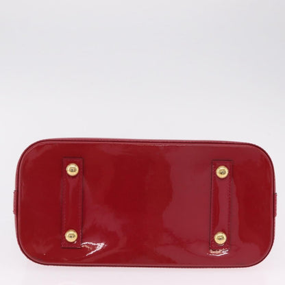 Louis Vuitton Alma Monogram Vernis, Pink, Patent Leather, Handbag