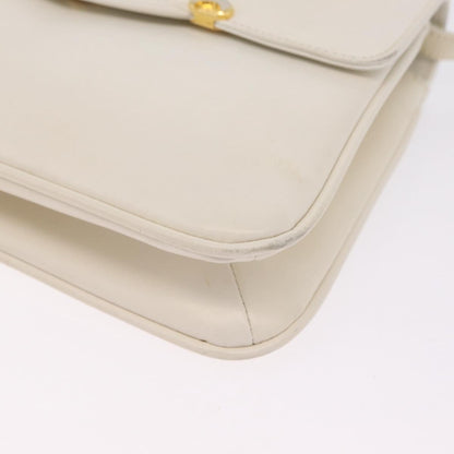 Gucci Shoulder Leather, White, Leather, Shoulder Bag