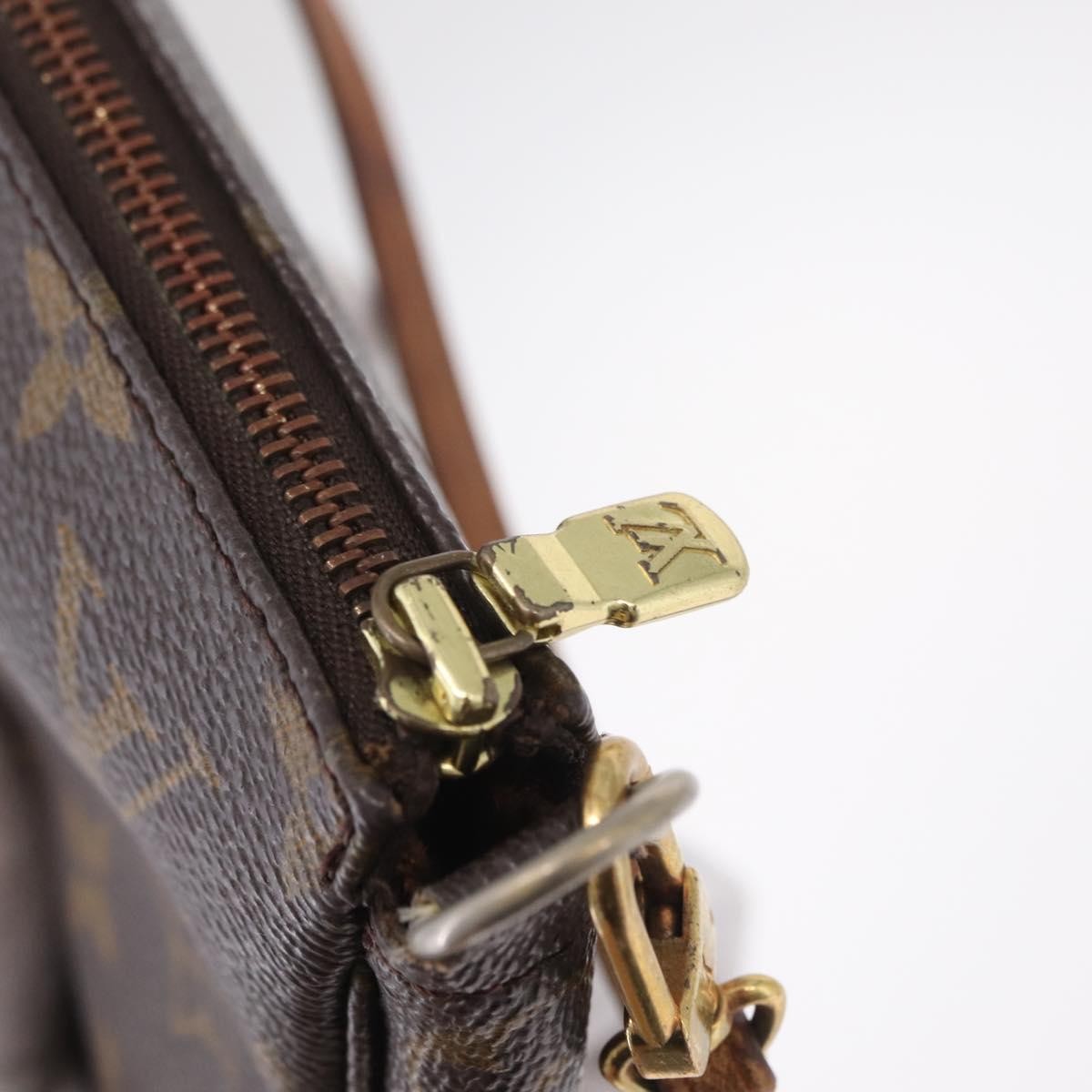 Louis Vuitton Pochette Accessoires Monogram Canvas, Brown, Canvas, Clutch