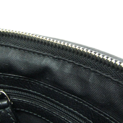 Bvlgari Open Hobo Leather, Black, Leather, Shoulder Bag
