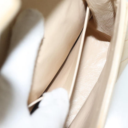 Chanel Vintage Square Classic Double Flap Bag Quilted Leather, BEIGE, LEATHER, Shoulder bag