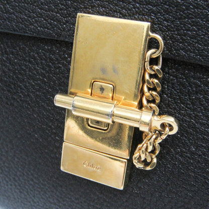 Chloe Drew Leather, Black, Leather, Crossbody Bag