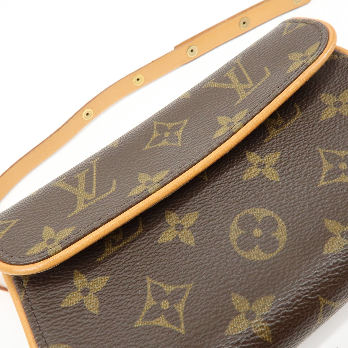 Louis Vuitton Florentine Waist Monogram Canvas, Brown, Canvas, Handbag