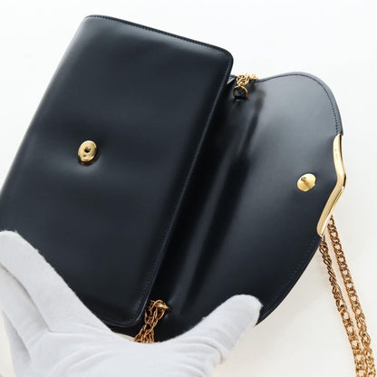 Cartier Sapphire Line Leather, Navy, Leather, Shoulder Bag