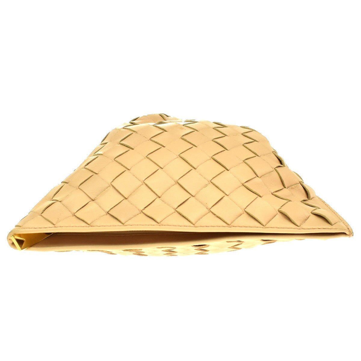 Bottega Veneta BV Twist Intrecciato Nappa, Beige, Leather, Handbag