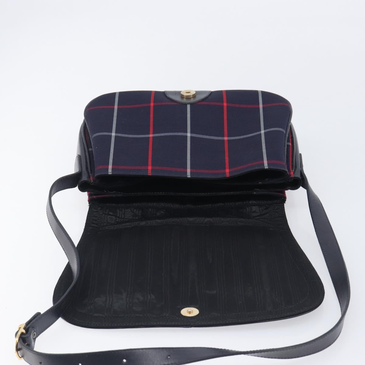 Burberry Nova Check Shoulder Bag Canvas, Navy, Canvas, Shoulder Bag