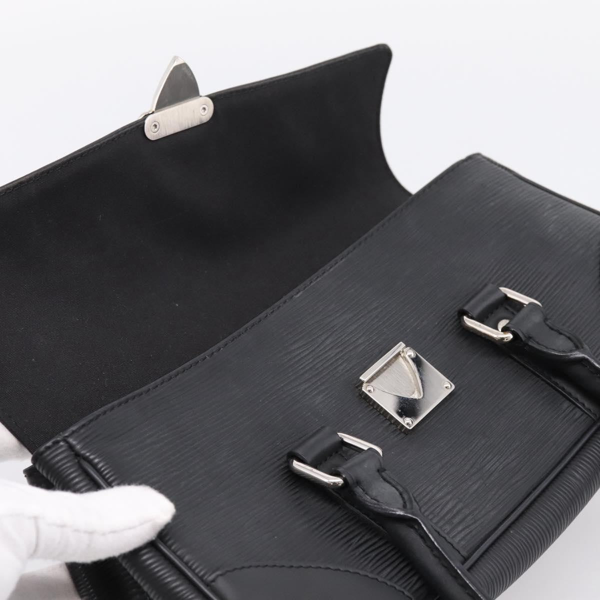 Louis Vuitton Segur Epi Leather, Black, Leather, Handbag