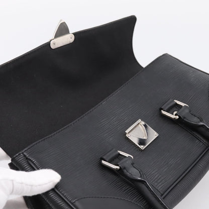 Louis Vuitton Segur Epi Leather, Black, Leather, Handbag