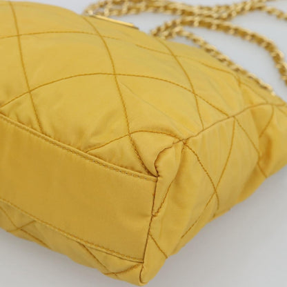 Prada Re-Edition 1995 Chain Quilted Re-Nylon, Yellow, Nylon, Tote Bag