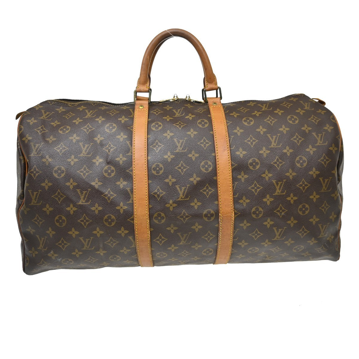 Louis Vuitton Keepall Monogram Canvas, Brown, Canvas, Travel Bag