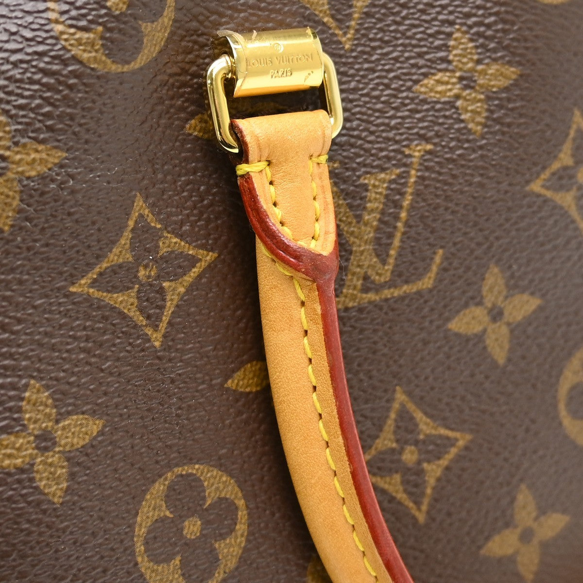 Louis Vuitton Pallas Tote Monogram Canvas with Leather, Brown, Canvas, Handbag