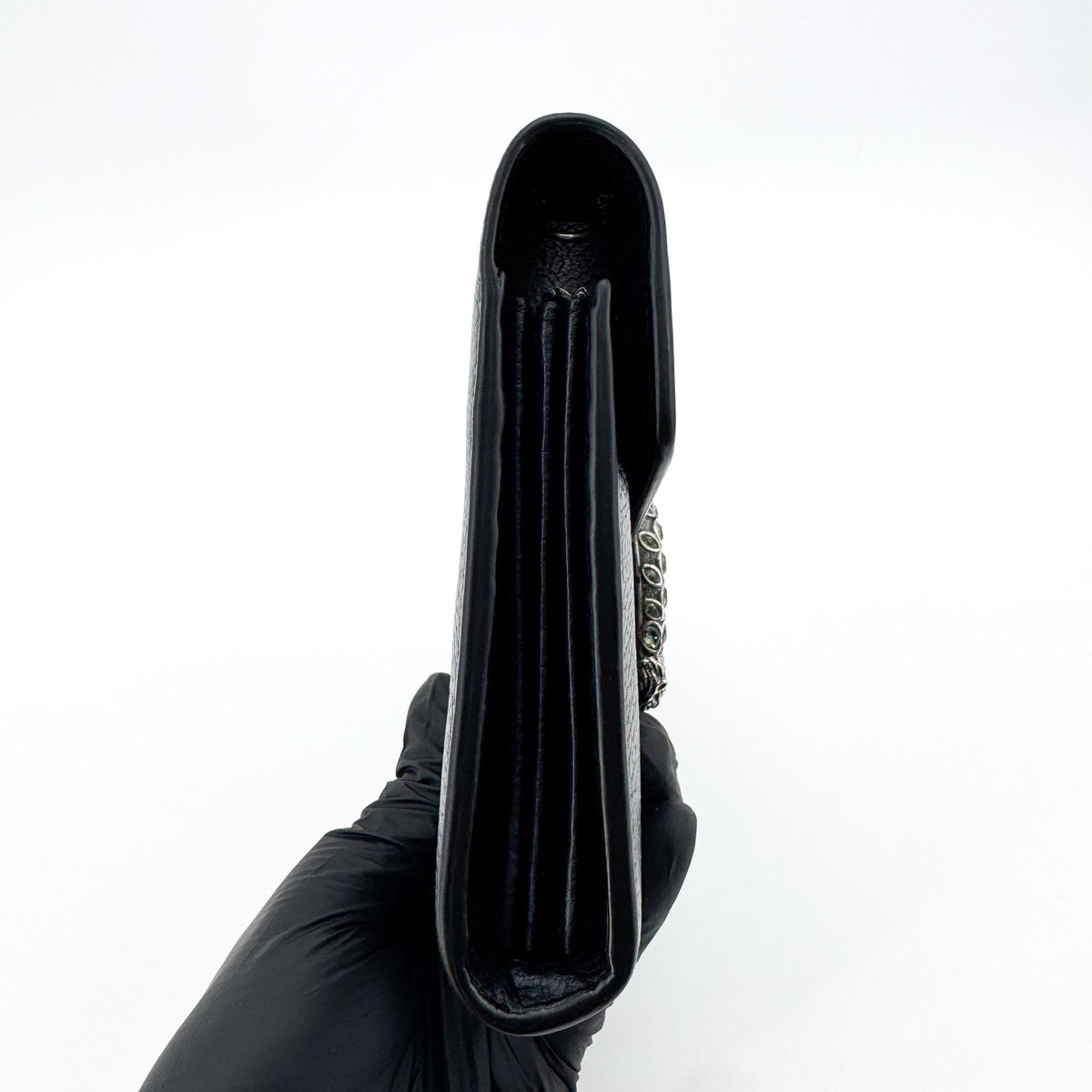 Gucci Dionysus Leather, Black, Leather, Handbag