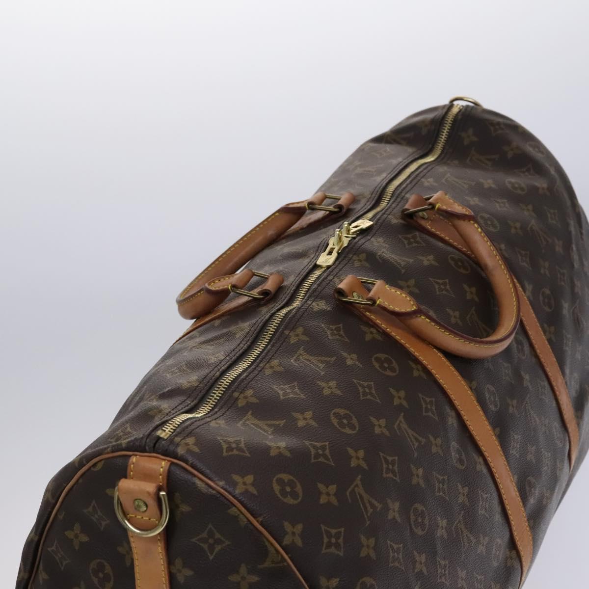 Louis Vuitton Keepall Bag Monogram Canvas, BROWN, CANVAS, Travel bag