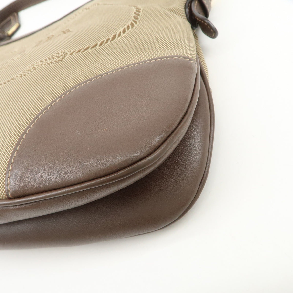 Prada Logo Canvas, Beige, Canvas, Tote Bag
