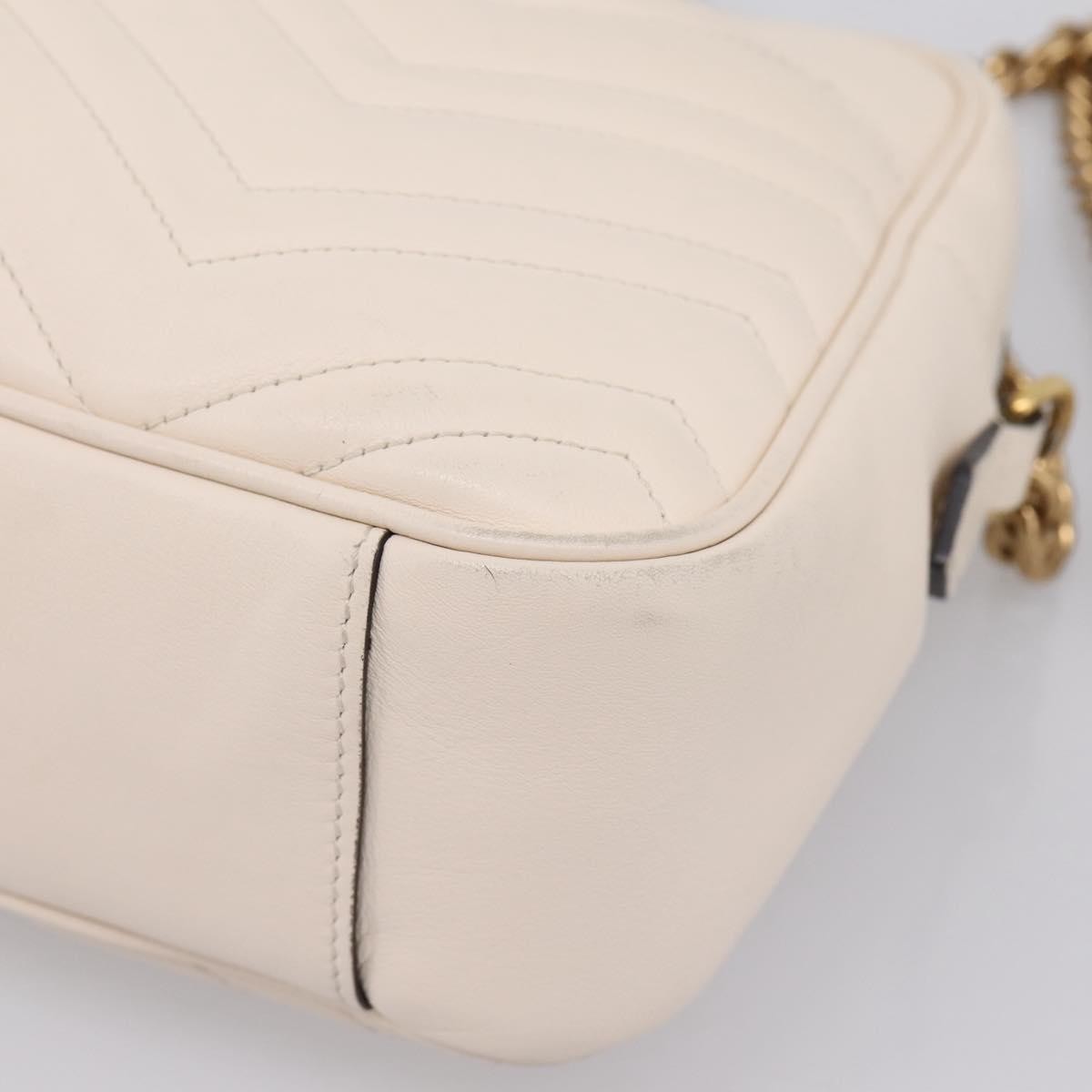 Gucci GG Marmont Multi-Use Matelasse Leather, White, Leather, Handbag