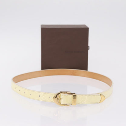 Louis Vuitton Vernis Belt LV Monogram Vernis, Beige, Patent Leather, Belt