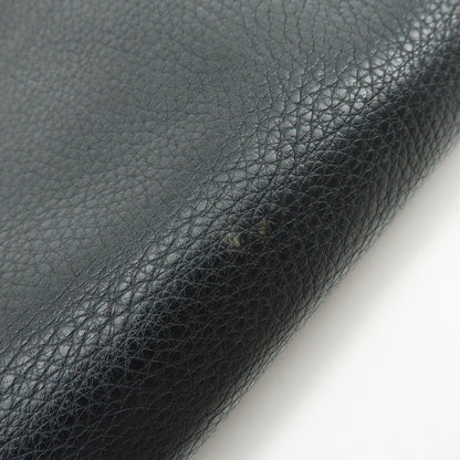 Fendi Vintage Selleria Zip Messenger Leather, Black, Leather, Handbag