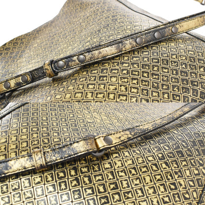 Bottega Veneta Messenger Butterfly Intrecciomirage Intarsio Leather, Gold, Leather, Handbag