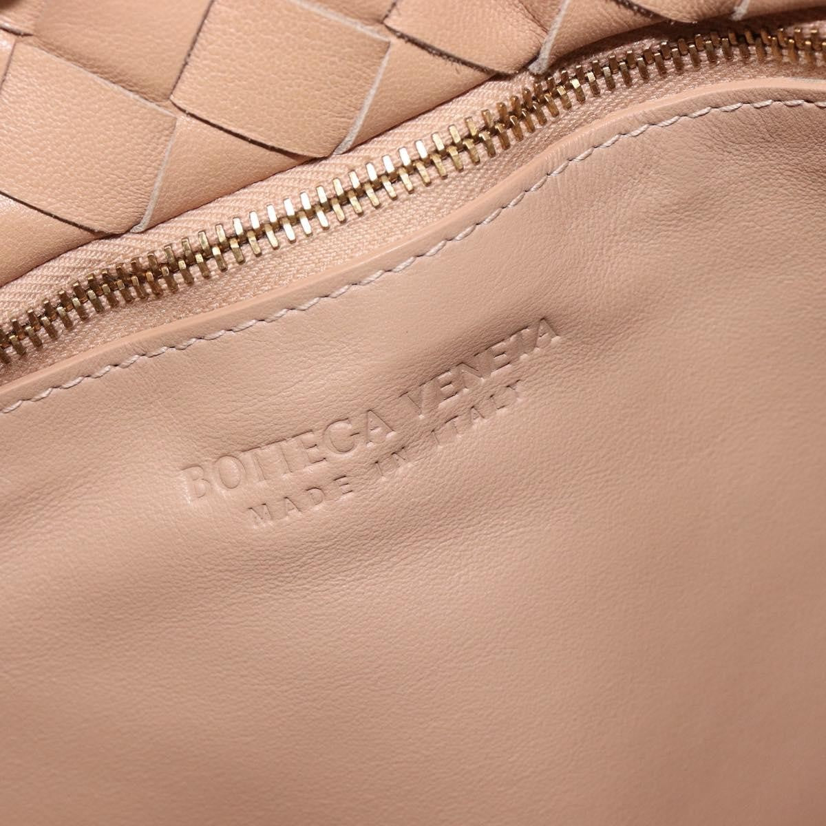 Bottega Veneta Garda Intrecciato Nappa, Beige, Leather, Handbag