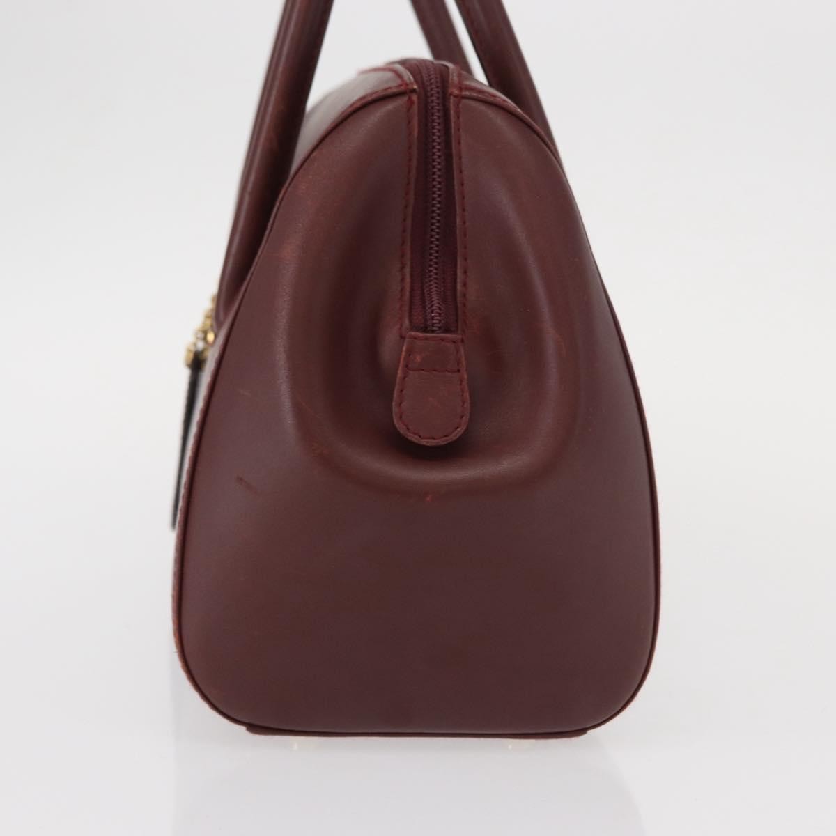 Cartier Must Line Leather, Burgundy, Leather, Handbag