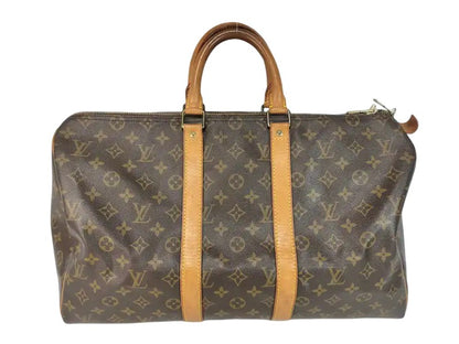 Louis Vuitton Keepall Monogram Canvas, Brown, Canvas, Travel Bag