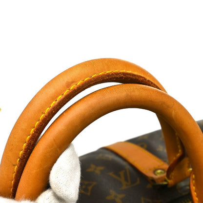 Louis Vuitton Keepall Monogram, Brown, Canvas, Travel Bag