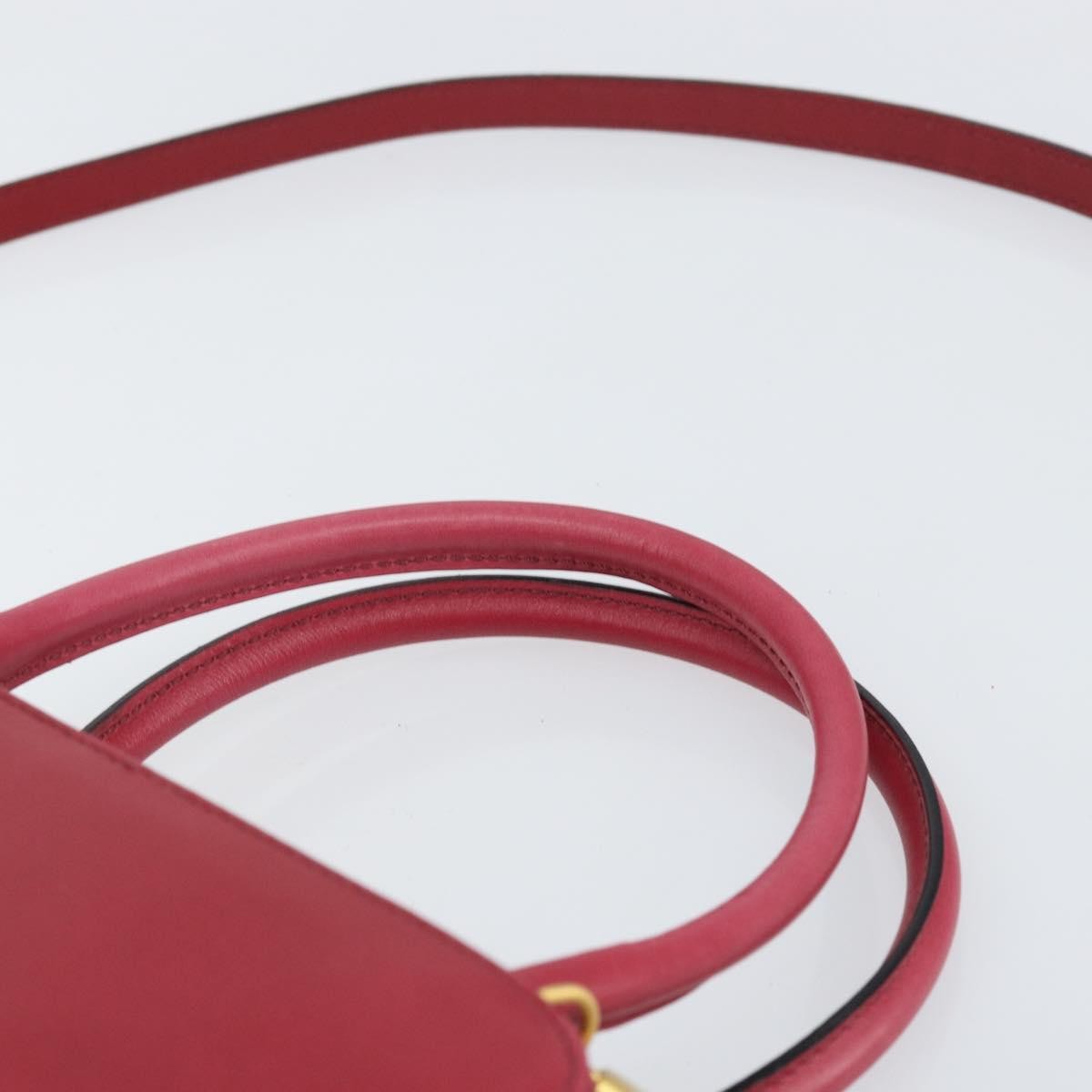 Celine Handbag Leather, Red, Leather, Handbag