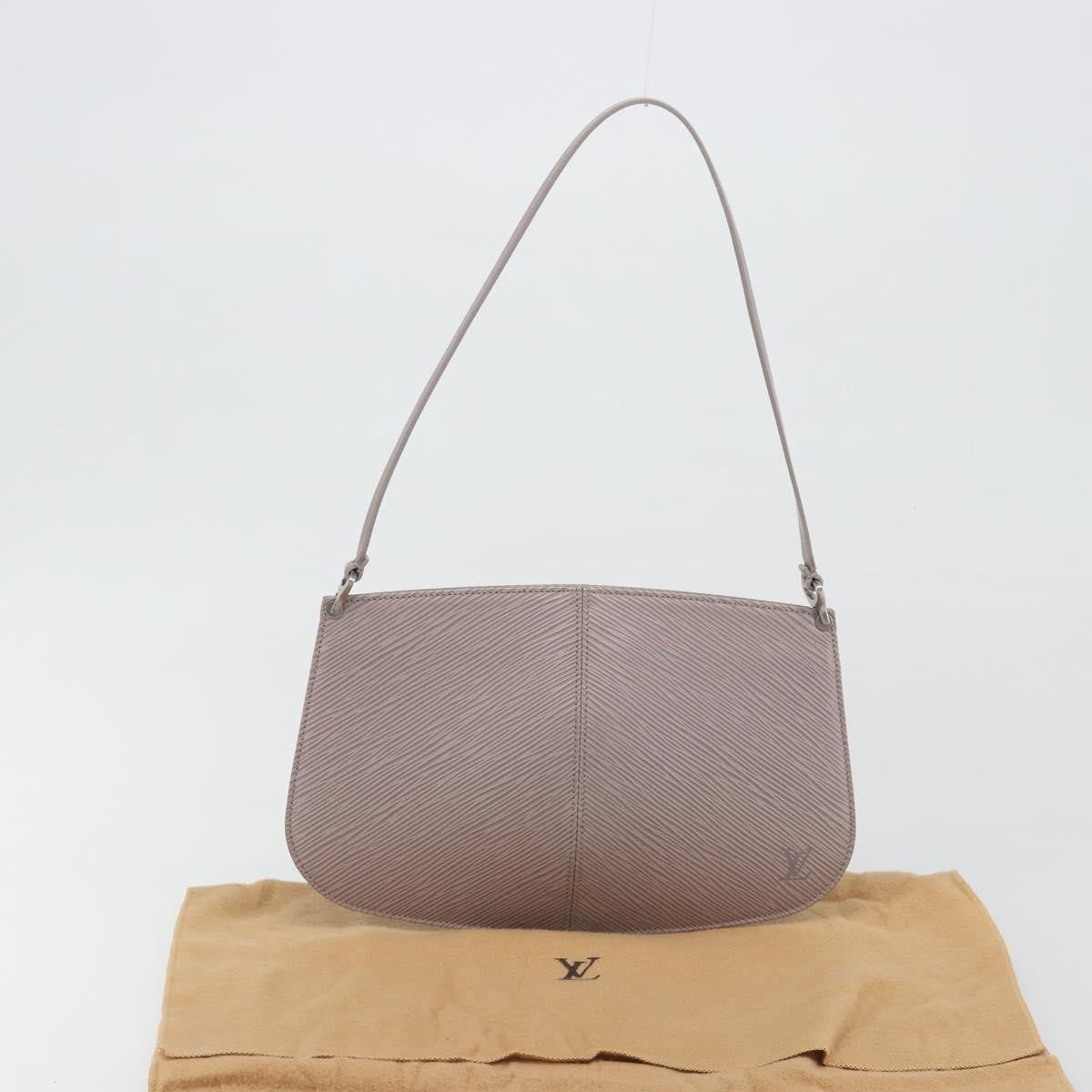 Louis Vuitton Demi Lune Pochette Epi Leather, Purple, Leather, Clutch