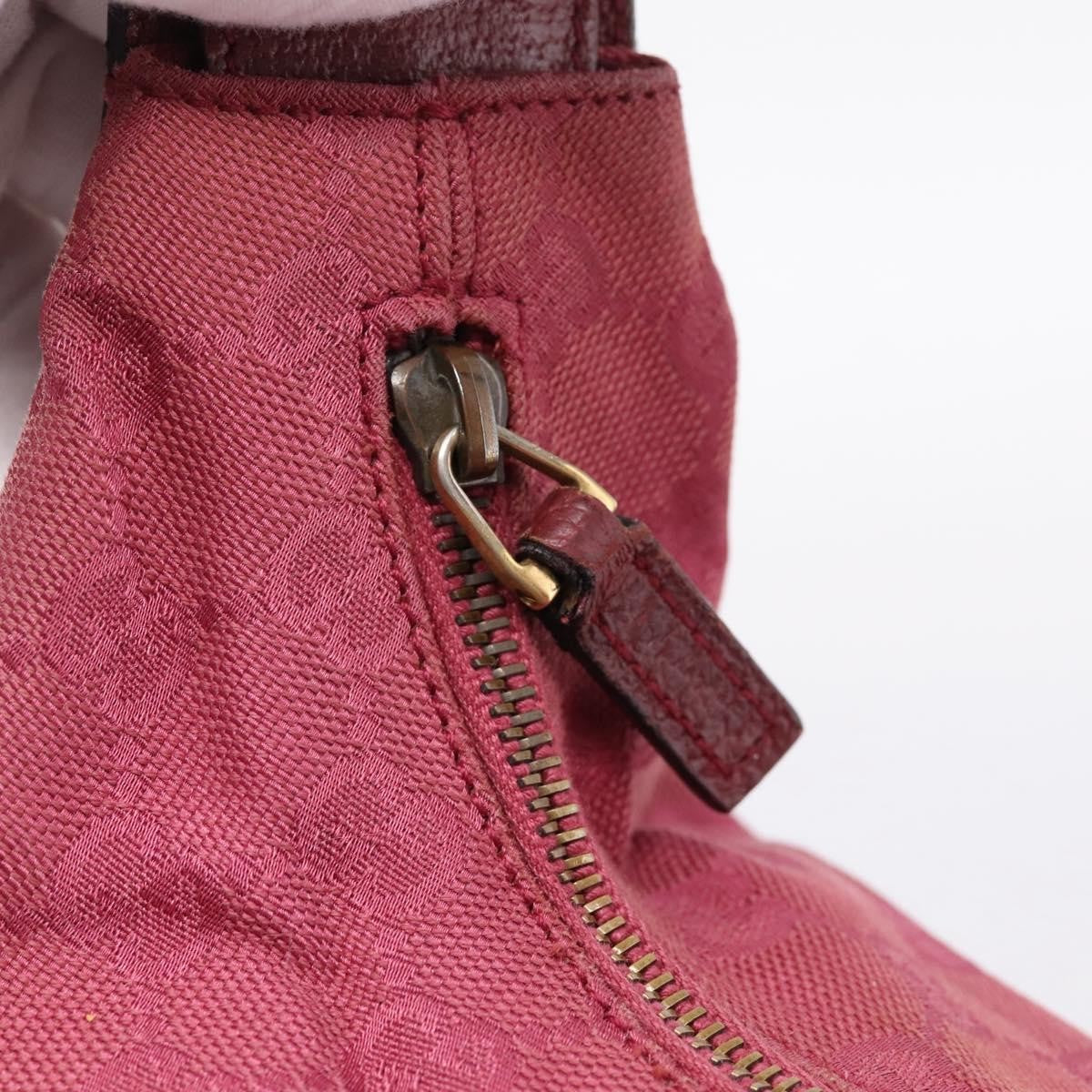 Gucci Horsebit Hobo GG Canvas, Pink, Canvas, Shoulder Bag