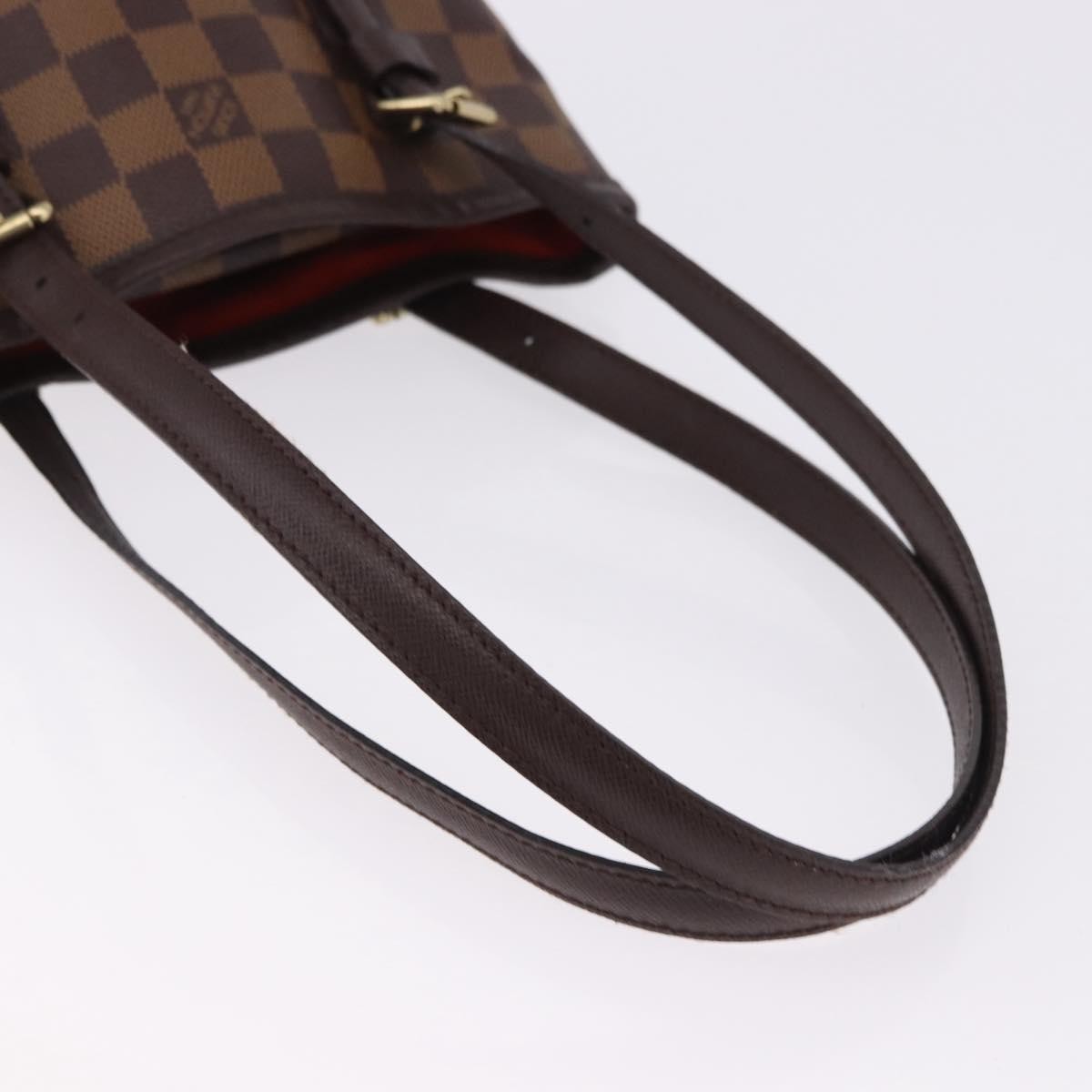 Louis Vuitton Marais Bucket Damier Ebene, Brown, Canvas, Shoulder Bag