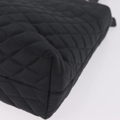 Bally Handbag Quilted Nylon, Black, Nylon, Handbag