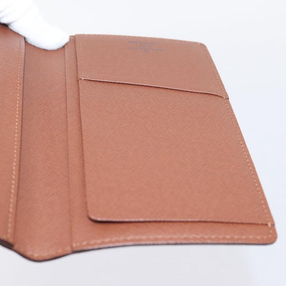 Louis Vuitton Porte Valeurs Checkbook Monogram Canvas, Brown, Canvas, Wallet