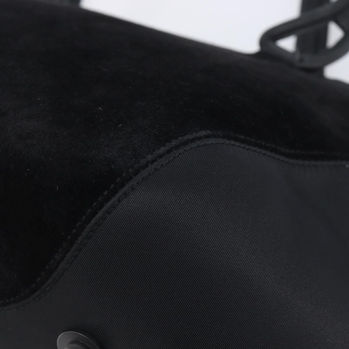 Salvatore Ferragamo Vintage Suede, Black, Suede, Shoulder Bag