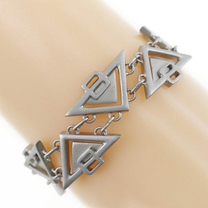 Bottega Veneta Triangle, Silver, Silver, bracelet