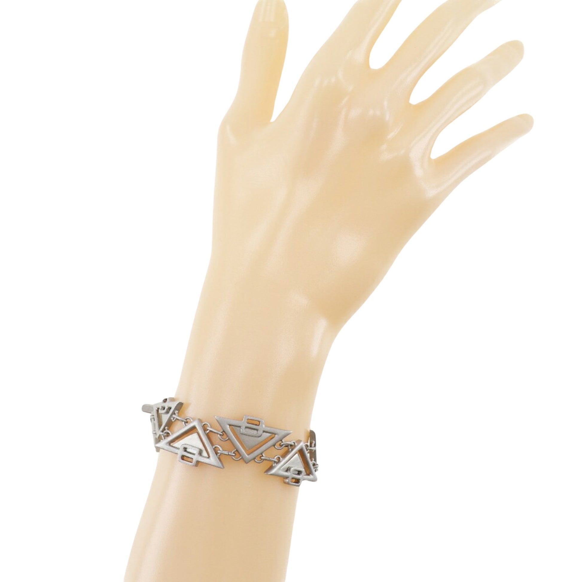 Bottega Veneta Triangle, Silver, Silver, bracelet
