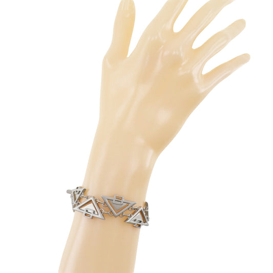 Bottega Veneta Triangle, Silver, Silver, bracelet
