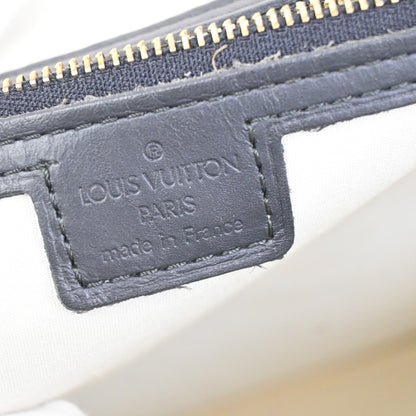 Louis Vuitton Alma Mini Lin, Blue, Canvas, Handbag