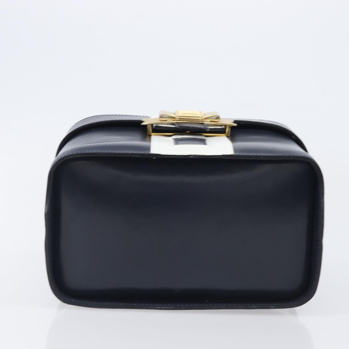 Celine Handbag Leather, Navy, Leather, Handbag