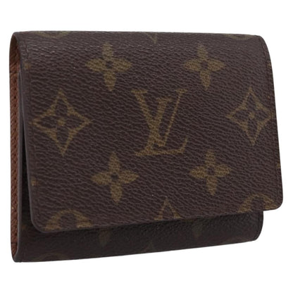 Louis Vuitton Bifold Card Case Canvas, Brown, Canvas, Clutch
