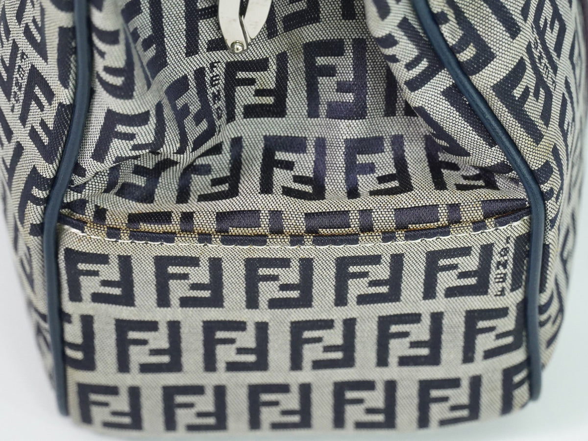Fendi Vintage shoulderbag Canvas, Navy, Canvas, Shoulder Bag