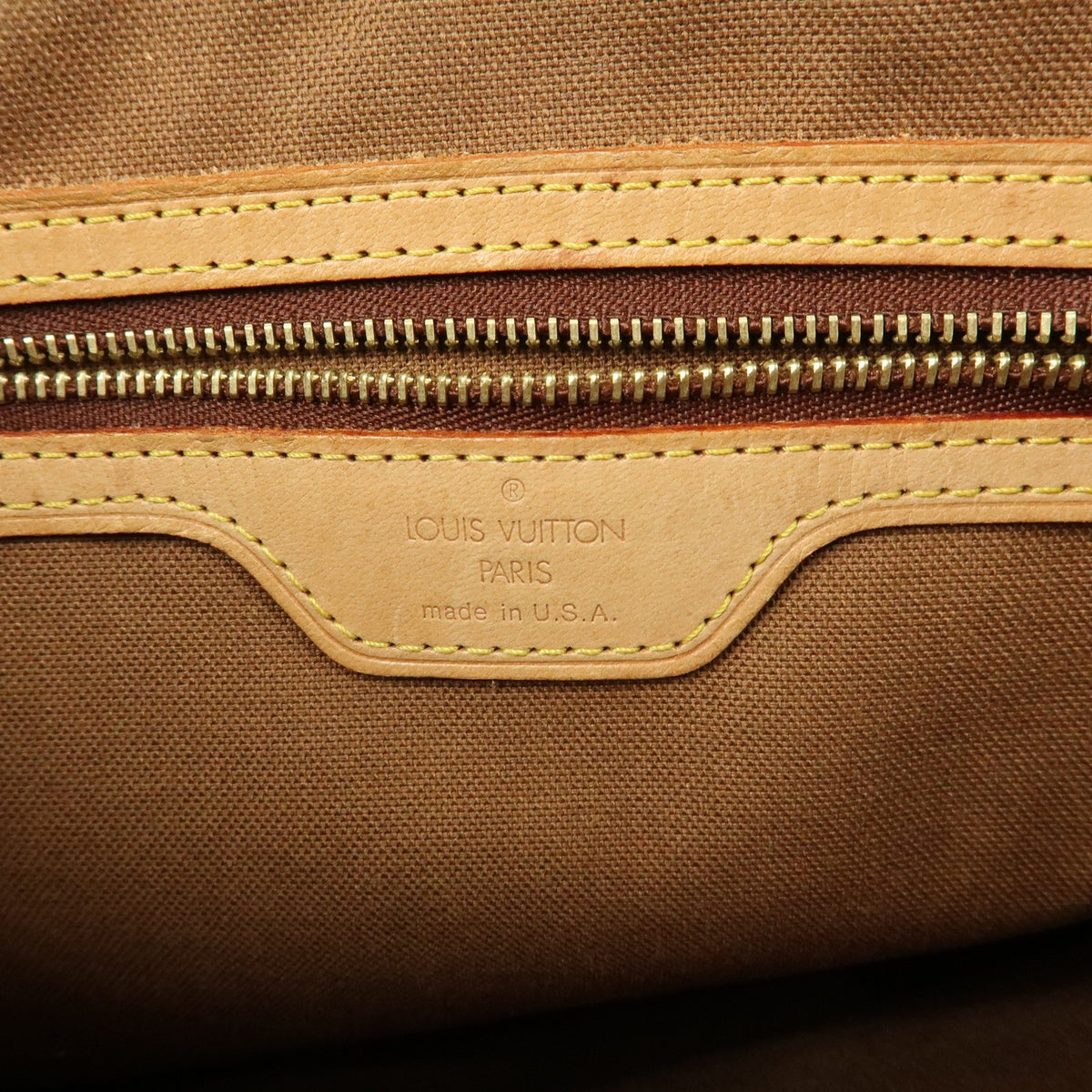Louis Vuitton Cabas Piano Monogram Canvas, Brown, Canvas, Tote Bag