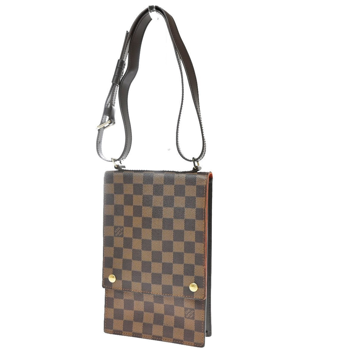 Louis Vuitton Portobello Messenger Damier, Brown, Canvas, Crossbody Bag