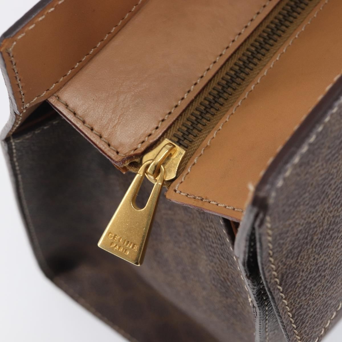 Celine Handbag Canvas, Brown, Canvas, Handbag
