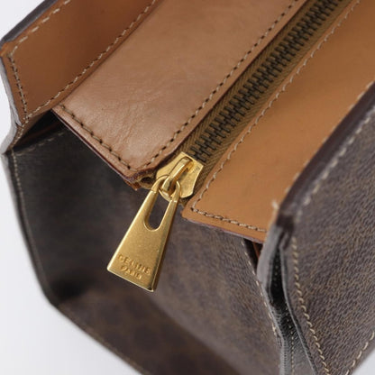 Celine Handbag Canvas, Brown, Canvas, Handbag