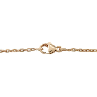 Hermes Pop H Pendant Chain Metal and Enamel, Pink, Rose Gold, Necklace