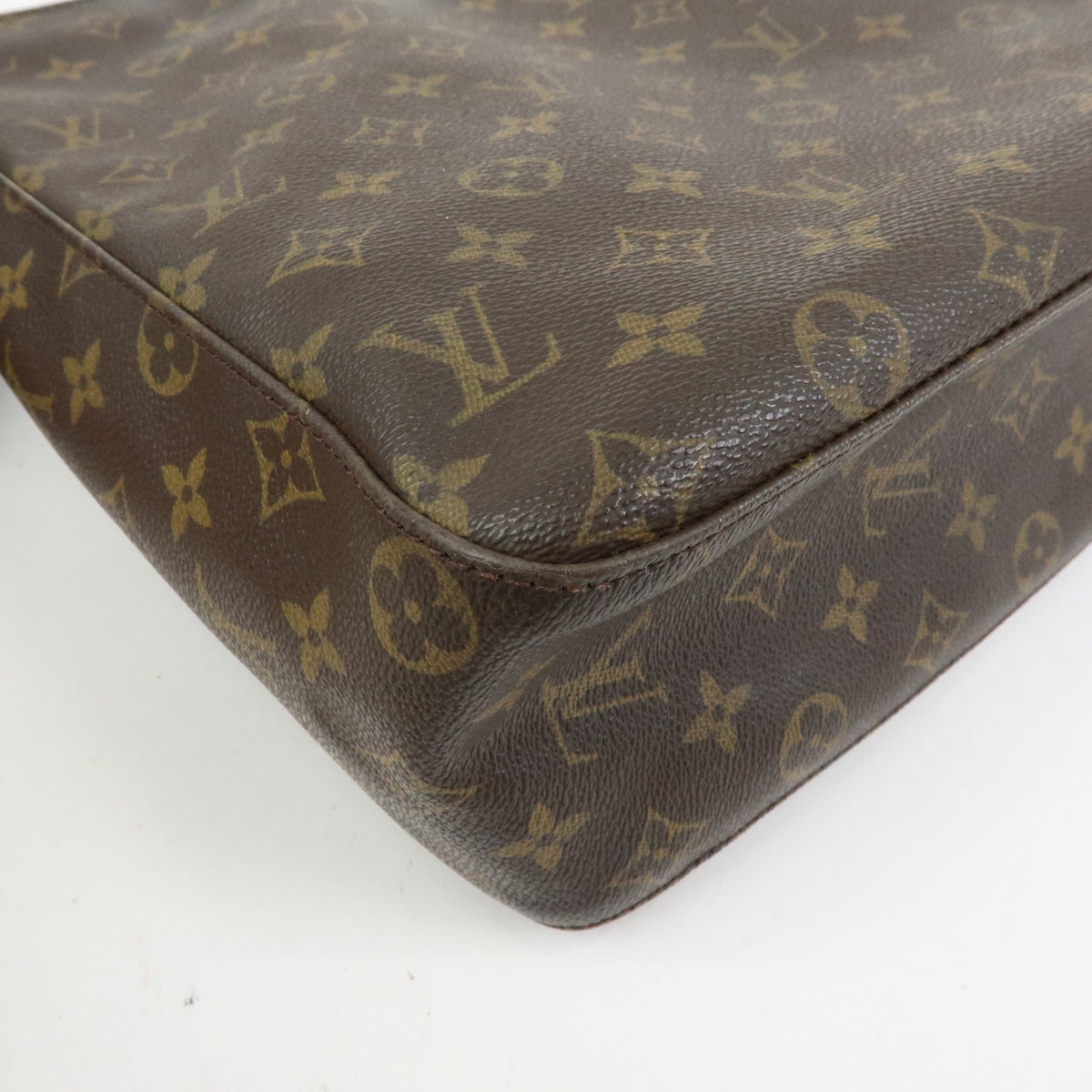 Louis Vuitton Looping Monogram Canvas, Brown, Canvas, Handbag